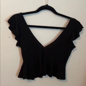 Forever 21 black going out top